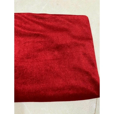 Vải nhung đỏ tươi khổ 1.5m - Phông nền tiệc cưới, Noel, Tết giá 61.000đ 5