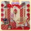 Vải nhung hoa con công rồng phùng 1m x 1.6m - Phông nền chụp ảnh, trải bàn, may quần áo, trang trí Tết cổ xưa, giảm giá 60.000đ