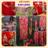 Vải nhung hoa con công rồng phùng 1m x 1.6m - Phông nền chụp ảnh, trải bàn, may quần áo, trang trí Tết cổ xưa, giảm giá 60.000đ 3
