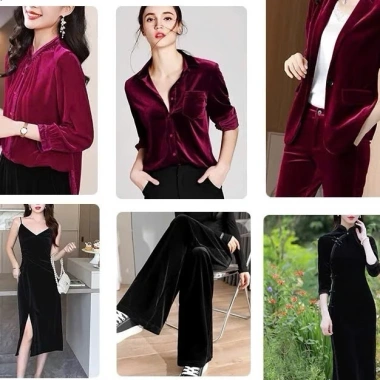 Vải Nhung Lông 7 Biên Cao Cấp – Mềm Mịn, Dày Dặn, Co Dãn, May Áo Váy, Chăn Ga – 119.000₫