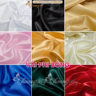 Vải Phi Bóng VAD04 – May áo dài, yếm, váy đầm nữ, mềm mịn dày dặn, giảm còn 36.000₫