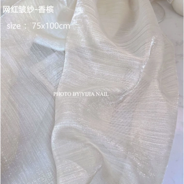 Vải voan lụa xước decor chụp ảnh nail 75x100cm - Phụ kiện giá ưu đãi 38.5k 4 Vải voan lụa xước decor chụp ảnh nail 75x100cm - Phụ kiện giá ưu đãi 38.5k 4