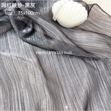 Vải voan lụa xước decor chụp ảnh nail 75x100cm - Phụ kiện giá ưu đãi 38.5k