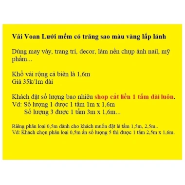 Vải voan lưới đính trăng sao – Phông nền chụp sản phẩm, nail, decor giá 18k 2