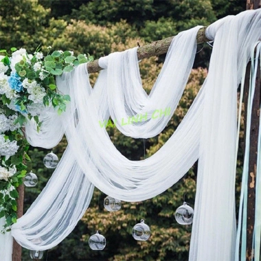 Vải voan lưới tutu trắng mềm mại khổ 1.7m - Dùng làm background chụp ảnh, trang trí sinh nhật, giá ưu đãi 14.524 VND 2