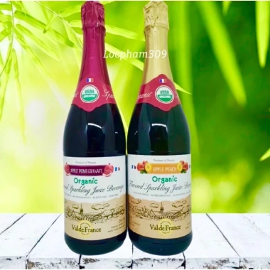 VALDE FRANCE Nước Ép Trái Cây Hữu Cơ Có Gas Hương Lựu 750ml Pháp - 179.999₫