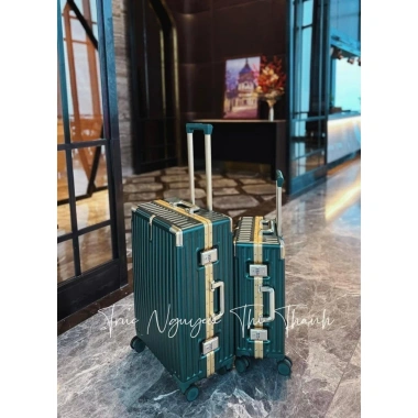Vali 36 inch khung nhôm vàng 18k, khóa sập cao cấp, chống vỡ-trộm, size 20-24 inch, bảo hành trọn đời 1.799.000₫ 4