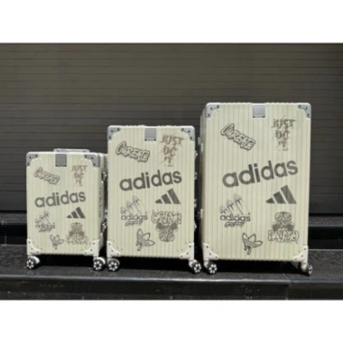 Vali Adidas Grafity Suitcase Cream Trắng Kem 20/24/28 - Khung nhôm, khóa TSA bảo mật 8