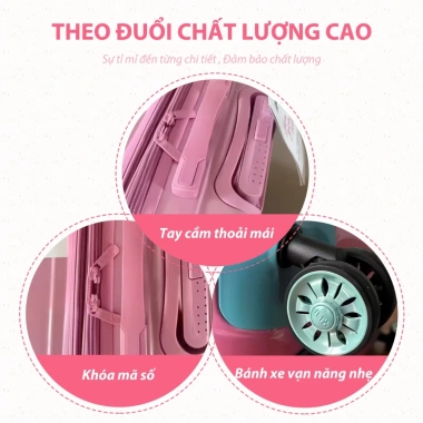 Vali đa năng bánh xe 4 bánh, im lặng, mật khẩu, lên máy bay - Giá chỉ 359.000 VNĐ