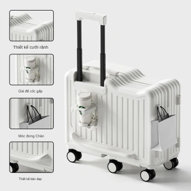 Vali du lịch 360 kéo, đẩy, ngồi được - Siêu bền, chắc chắn, giá ưu đãi 920.080 VND 10