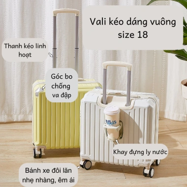 Vali du lịch đa màu sắc 18 inch kéo thời trang - Giá ưu đãi 690.000₫ 2 Vali du lịch đa màu sắc 18 inch kéo thời trang - Giá ưu đãi 690.000₫ 2