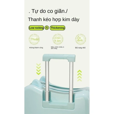 Vali du lịch mini 18 inch bánh xe quay êm lặng, dễ thương cho mọi lứa tuổi, giá ưu đãi 780.000 VND
