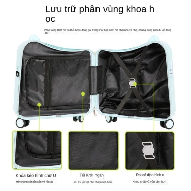 Vali du lịch mini 18 inch bánh xe quay êm lặng, dễ thương cho mọi lứa tuổi, giá ưu đãi 780.000 VND 8 Vali du lịch mini 18 inch bánh xe quay êm lặng, dễ thương cho mọi lứa tuổi, giá ưu đãi 780.000 VND 8