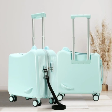 Vali du lịch mini 18 inch bánh xe quay êm lặng, dễ thương cho mọi lứa tuổi, giá ưu đãi 780.000 VND