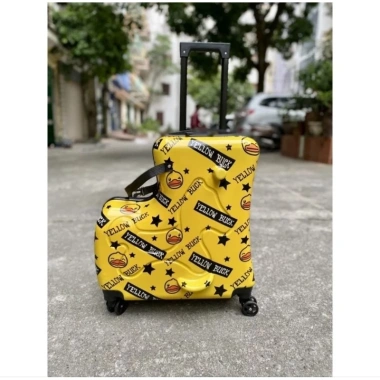 Vali du lịch trẻ em Vịt ngồi Yellow Buck Y Duck 22 Nhựa ABS chịu va đạp không vỡ