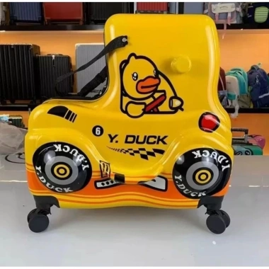 Vali du lịch trẻ em Vịt ngồi Yellow Buck Y Duck 22 Nhựa ABS chịu va đạp không vỡ