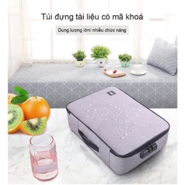 Vali Đựng Tài Liệu 3 Ngăn Khoá Bảo Mật - Túi Hồ Sơ Gia Đình, Giá Ưu Đãi 89.000đ 6