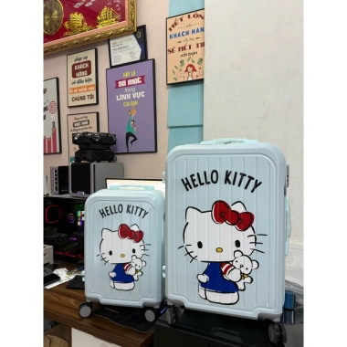 Vali HelloKitty chính hãng, chung hành lý nữ sinh viên, màu hồng dễ thương, kéo hộp KT mèo - Giá ưu đãi 2.449.020₫