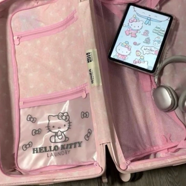 Vali HelloKitty chính hãng, chung hành lý nữ sinh viên, màu hồng dễ thương, kéo hộp KT mèo - Giá ưu đãi 2.449.020₫