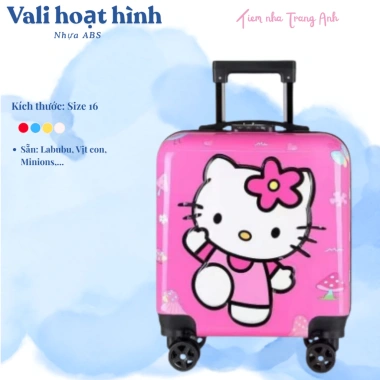 Vali hoạt hình trẻ em Size 16 màu sắc sinh động - Giá giảm 249.900 VND