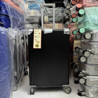 Vali Kéo Du Lịch Ốp Góc Đen Trơn Size 20/24 ABS/PC Kèm Khay Đựng Ly - Giá Ưu Đãi 287k 6 Vali Kéo Du Lịch Ốp Góc Đen Trơn Size 20/24 ABS/PC Kèm Khay Đựng Ly - Giá Ưu Đãi 287k 6