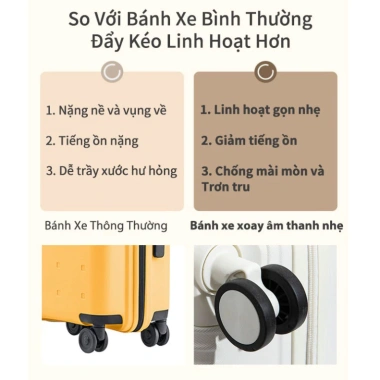 Vali kéo Sài Gòn hỏa tốc 24 inch Siêu bền, chống vỡ, chống nước - 259.000₫