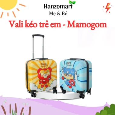 Vali kéo trẻ em 18inch hình gấu Momo Gooby - Siêu đẹp, giảm giá 237k Hanzomart