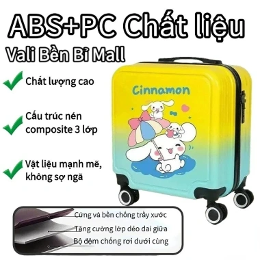 Vali kéo trẻ em size 22/24 chòi chân ngồi được - Mickey Mouse, B.DUCK, Eggy Party - hàng chính, giá ưu đãi 1,115,000₫ 3 Vali kéo trẻ em size 22/24 chòi chân ngồi được - Mickey Mouse, B.DUCK, Eggy Party - hàng chính, giá ưu đãi 1,115,000₫ 3