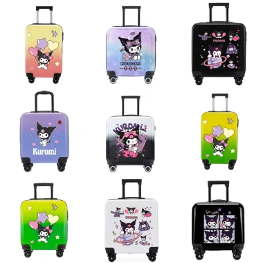Vali kéo trẻ em size 22/24 chòi chân ngồi được - Mickey Mouse, B.DUCK, Eggy Party - hàng chính, giá ưu đãi 1,115,000₫