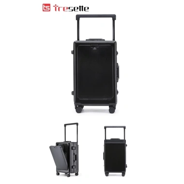 Vali khoá sập 24 inch TRESETTE nhôm kèm ổ sạc móc treo đồ nhập khẩu Hàn Quốc 9