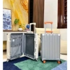 Vali khung nhôm khóa sập cao cấp, bản tay da, size 20/24 inch - Giá chỉ 750.000đ