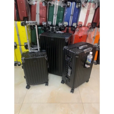 Vali khung nhôm TSA cao cấp, khóa sập an toàn, size 20-29 inch, kèm giá để cốc - mới nội địa