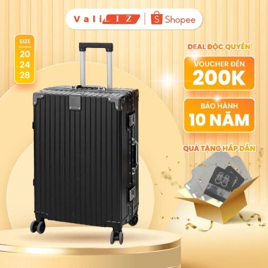 Vali nhôm 20/24 - Bịt 4 góc, chống va đập, Valiliz TSG7, BH 5 năm, giảm 22% còn 398.000₫