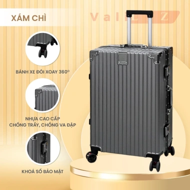 Vali nhôm 20/24 - Bịt 4 góc, chống va đập, Valiliz TSG7, BH 5 năm, giảm 22% còn 398.000₫ 10 Vali nhôm 20/24 - Bịt 4 góc, chống va đập, Valiliz TSG7, BH 5 năm, giảm 22% còn 398.000₫ 10