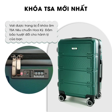 Vali nhựa cao cấp TRIP P806 24 inch ký gửi 20kg, tặng túi đựng giày và thẻ TAG, bảo hành 5 năm - 749.000₫
