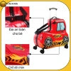 Vali ôtô ngồi bé 24 in màu đỏ, bánh xe, khóa, bảo hành 24 tháng - 2 triệu 7