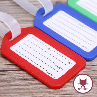Vali Tag Thẻ Tên Treo Hành Lý Du Lịch - Dây Đeo An Toàn, Chống Thất Lạc, Bảo Vệ Hành Lý, Giá Chỉ 8.000đ