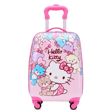 Vali trẻ em hình mèo Kitty size 18 inch 2 mặt du lịch, giảm giá còn 319.000 VNĐ 4 Vali trẻ em hình mèo Kitty size 18 inch 2 mặt du lịch, giảm giá còn 319.000 VNĐ 4