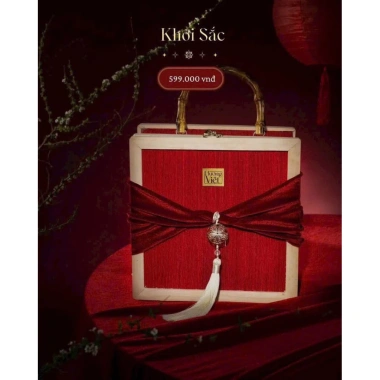 Vali tre quai trúc viền gỗ 24x24x13 cm - Thiết kế sang trọng, nhẹ, giảm giá 179,100₫ 5