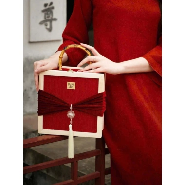 Vali tre quai trúc viền gỗ 24x24x13 cm - Thiết kế sang trọng, nhẹ, giảm giá 179,100₫ 6