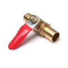Van bi ngắt đồng thau 681.012Mm, ống Barb, lưu lượng nước hợp lý, bền chắc 6