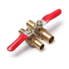 Van bi ngắt đồng thau 681.012Mm, ống Barb, lưu lượng nước hợp lý, bền chắc 7