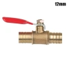 Van bi ngắt đồng thau 681.012Mm, ống Barb, lưu lượng nước hợp lý, bền chắc 13