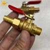 Van Bi Tay Nhỏ Thau, Van Tay Gạt Đóng Mở Hơi Dầu Nước Thau Đồng Ren 13, Giá 23.805 VND 3