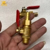Van Bi Tay Nhỏ Thau, Van Tay Gạt Đóng Mở Hơi Dầu Nước Thau Đồng Ren 13, Giá 23.805 VND 5
