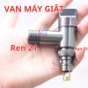 Van cấp nước máy giặt tự ngắt, ren 21-27 (25mm), đầu nối nhanh T-F, chặn nước chuyên dụng 6