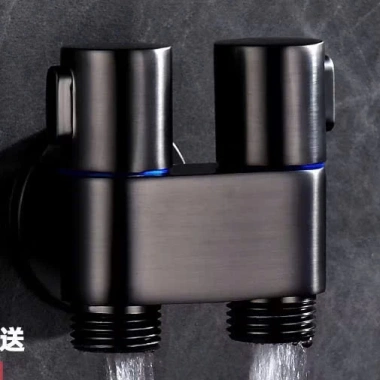 Van chia nước chữ H cao cấp - 2 cổng xả độc lập, khóa nước đa năng, giảm giá 69k