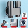 Van chia nước chữ H cao cấp - 2 cổng xả độc lập, khóa nước đa năng, giảm giá 69k 3