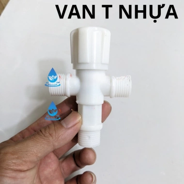 Van có khóa chia 2 nhánh Van T nhựa giảm áp lực nước - Giá chỉ 15.999đ