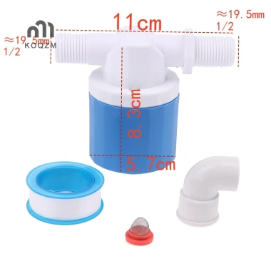 Van điều khiển mực nước tự động 1/2 3/4 - Van bi phao, tháp công tắc phao bể bơi, dừng tự động, mới 64.240 VND 10